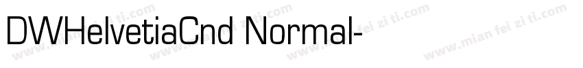 DWHelvetiaCnd Normal字体转换